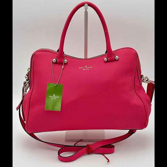 NWT KATE SPADE NEW YORK Audrey Charles Street Handbag W/Shoulder Strap Pink - Picture 2 of 12